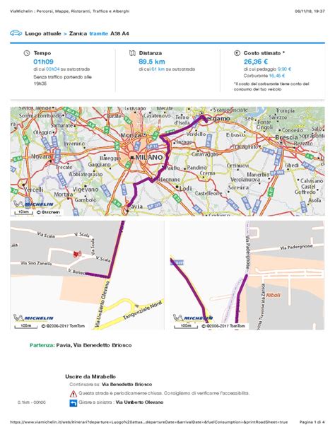 ViaMichelin : Percorsi, Mappe, Ristoranti, Traffico e Alberghi.